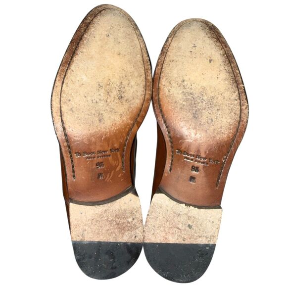 To Boot New York Mens 9.5 Leather Cap Toe Oxford Brown Classy Dress Shoe main image 5